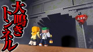 入ると心霊現象が起きる！大鳴きトンネルを調査してみた結果...？💀『都市伝説』【まいくら・マインクラフト】よろずや🍭