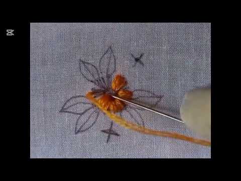 Simple Flower Embroidery @FahmidaAkther-1 