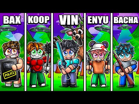 Can 5 Idiots BEAT 99 Nights in a FOREST? (Roblox)