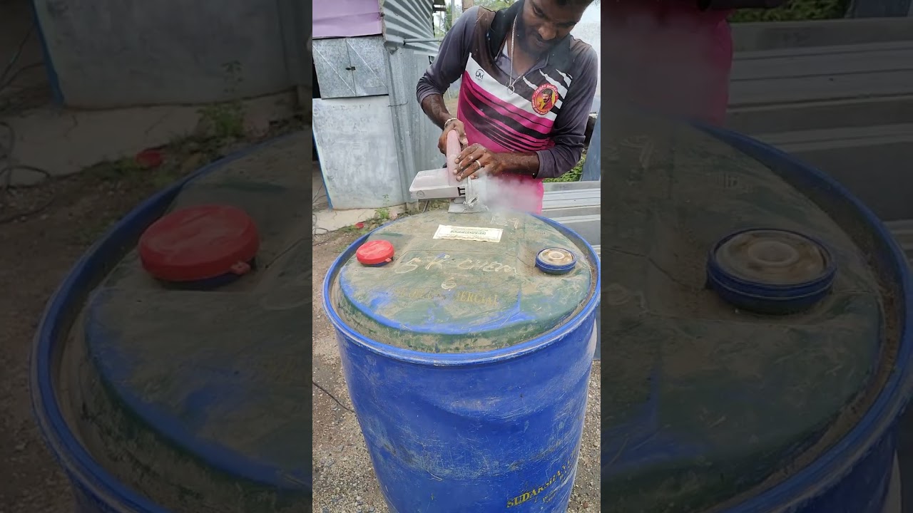 💥 oil barrel cutting 💥