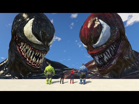 Venom Team vs Hulk Team & Spiderman Team | Epic Superheroes Battle