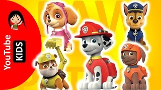 Paw Patrol Finger Family Songs | Chase, Rubble, Skye, Marshall | Nursery Rhymes and more
