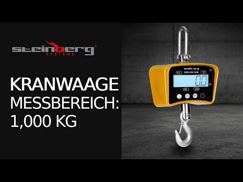 Video - Kranwaage - 1000 kg / 0,2 kg - LCD - digital - Fernbedienung 