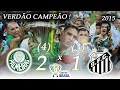 VERDÃO CAMPEÃO Palmeiras X Santos Final Copa Do Brasil 2015 Melhores Momentos
