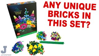 LEGO Icons 2023 Wildflower Bouquet 10313 Unboxing & Brick Exploration