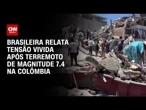 Brasileira relata tensão após terremoto na Colômbia: “Medo de novos tremores” | CNN NOVO DIA