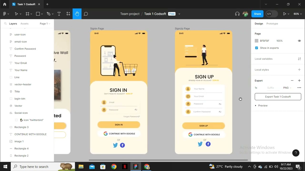 UIUX Design Task 3 CODSOFT Internship