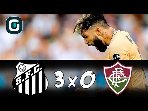 Santos 3 x 0 Fluminense | PEIXE ATROPELA no final do jogo! (29/10/18)