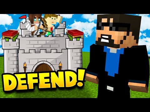 CRAINER Wants to RAID my CASTLE! in Minecraft: Bed Wars!