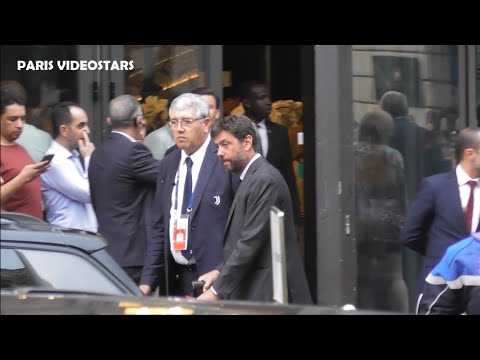 President Andrea Agnelli & Juventus players @ Paris 6 september 2022 before PSG / Juventus Torino