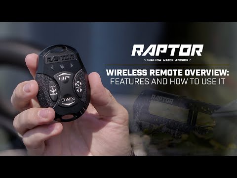 Raptor Wireless Remote User Guide | Shallow Water Anchors