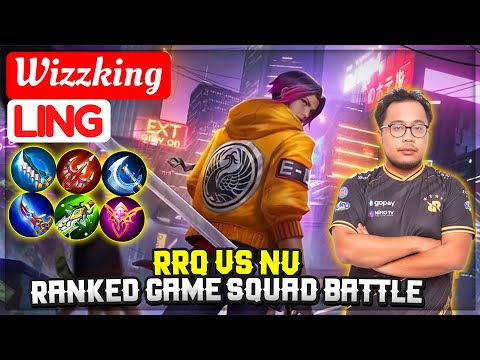 RRQ VS NV, RANKED GAME SQUAD BATTLE [ Wizzking Ling ] Mobile Legends
