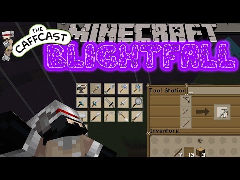 Minecraft Blightfall (Custom Mod Pack Adventure) Tinkering With Tinkers Construct #3