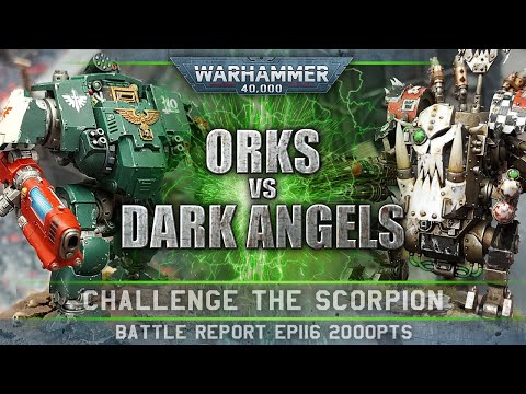Dark Angels vs Orks Warhammer 40K Battle Report 9th Edition 2000pts CTS116 DA SNEAKIN GIT!!
