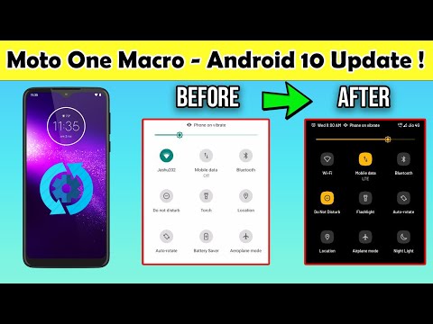 Motorola One Macro - Android 10 Live Update | Dark Theme | Jan 2021 Update | In Tamil | Android UI
