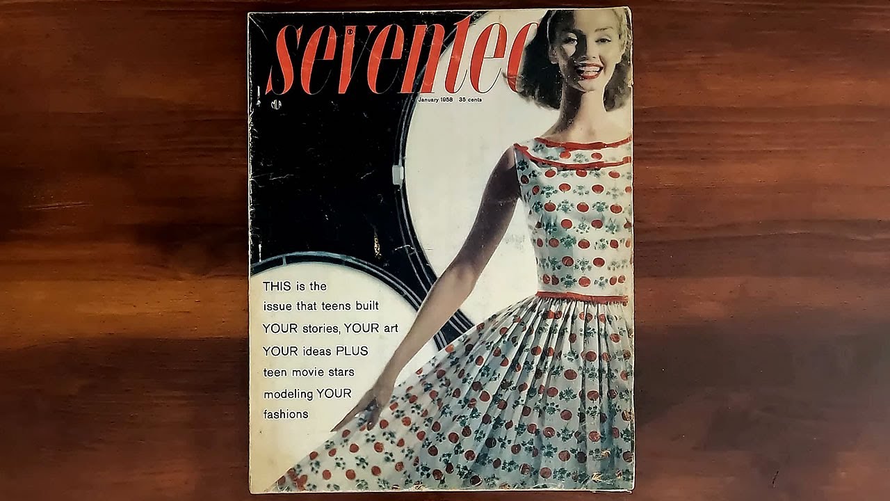 Seventeen January 1958 The Issue that Teens Built | ASMR Magazine Flip Through