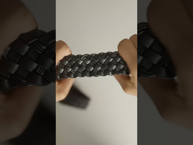 Vídeo relacionado con JJUNW Cinturón Punk, Cinturón de Cuero Negro con Doble Ojal y Hebilla de Metal, Ajustable, Unisex, Negro - M