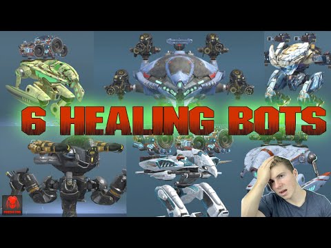 ALL 6 Healing Bot Hangar Goes Into Champion League - 4.1 Million Damage | Which Is The Best Healer?