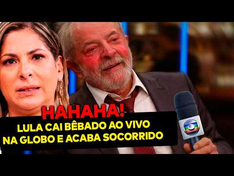 Lula falls drunk live on Globo, is helped up by a supporter, but the embarrassing moment had alre...