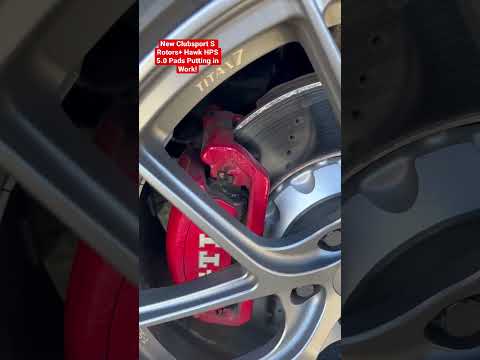 New Clubsport S Rotors and HPS 5.0 Pads on a #MK7 #GTI