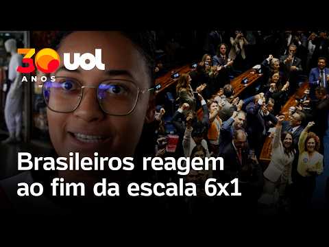 Fim da escala 6×1: brasileiros reagem à redução da jornada de trabalho aprovada no Senado; vídeo