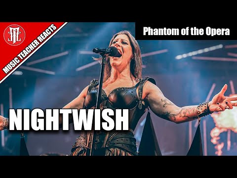 Music Teacher Reacts: NIGHTWISH - The Phantom of the Opera ft Henk Poort (Live)