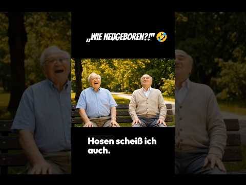 Rentner wie NEUGEBOREN?! Seine Antwort schockt alle! 😂😱 #Shorts #lustig  #Opa #Witz