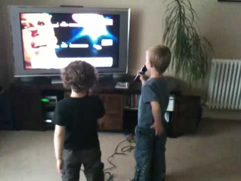 Charley, Nathan and Eliot singing Dancing Queen