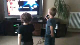 Charley, Nathan and Eliot singing Dancing Queen