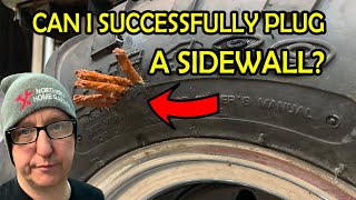 Yamaha Rhino Tire Repair. Can you plug a sidewall cut and have it hold? WATCH THIS!