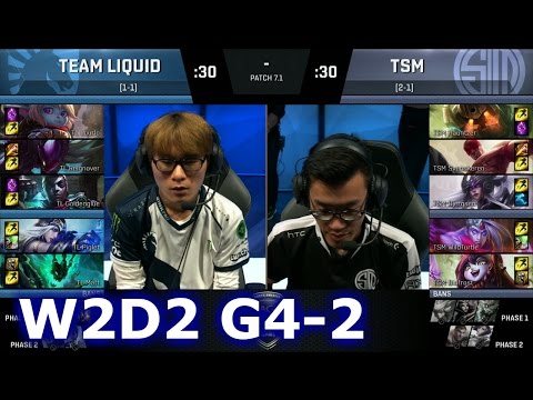 TSM vs Liquid Game 2 | S7 NA LCS Spring 2017 Week 2 Day 2 | TSM vs TL G2 W2D2