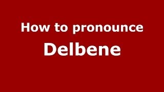 How to pronounce Delbene