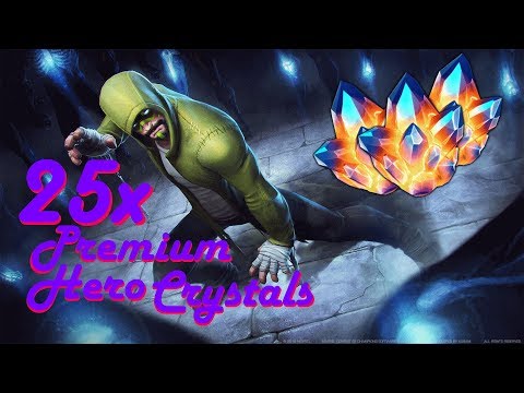 [I lost my luck in 2k17...] 25 Premium Hero Crystal Opening!!!