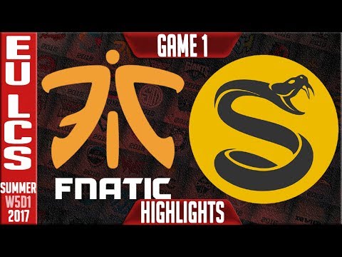 Fnatic vs Splyce Highlights Game 1 | EU LCS Highlights Week 5 summer 2017 | FNC vs SPY G1