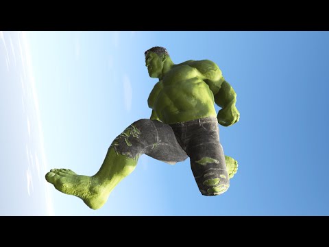 GTA 5 Epic Hulk Jumping Off Highest Building And Ragdolls Ep 01