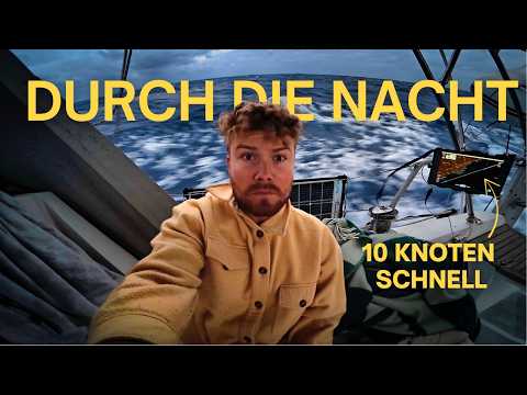 Sailing through the night to the Spanish mainland at a speed of 10.5 knots.