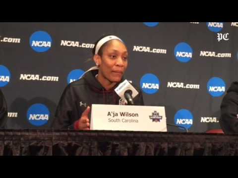 Gamecocks forward A'ja Wilson on playing in the NCAA Tournament without injured senior Alaina Coates