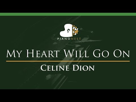 Celine Dion - My Heart Will Go On - LOWER Key (Piano Karaoke)