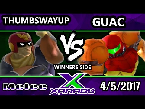 S@X 196 - ThumbsWayUp (Captain Falcon) Vs. Guac (Samus) - SSBM Tournament - Smash Melee
