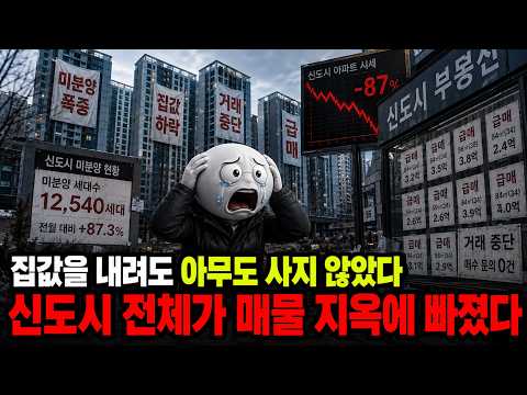 “이 동네 집값은 절대 안 떨어진다더니…” 매물만 쌓이는 신도시…