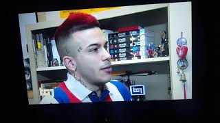 Sfera ebbasta - Tg1 -&quot; duetto con ghali ft.charlie charles &quot;- peace and love