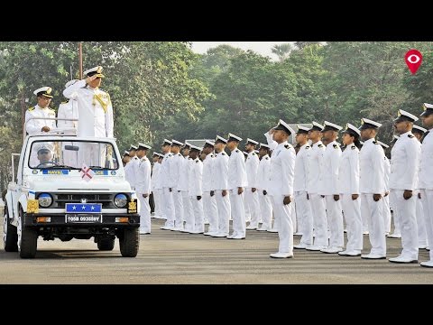 Inspection day parade at INS Hamla