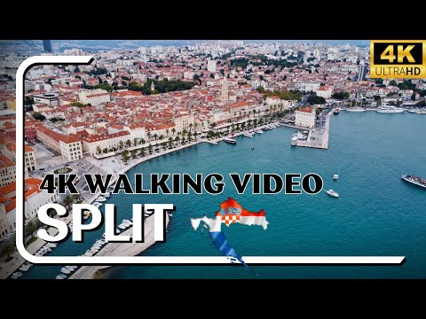 Split, Croatia 4K walking tour,
