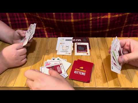 Let’s Play Exploding Kittens!  Good vs Evil in Real Life