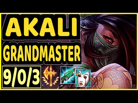 MAGIFELIX (AKALI) - 9/0/3 KDA GAMEPLAY - EUW Ranked GRANDMASTER
