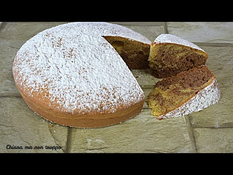 Torta variegata vaniglia e Ciobar | Ricetta facile | Divertirsi in cucina