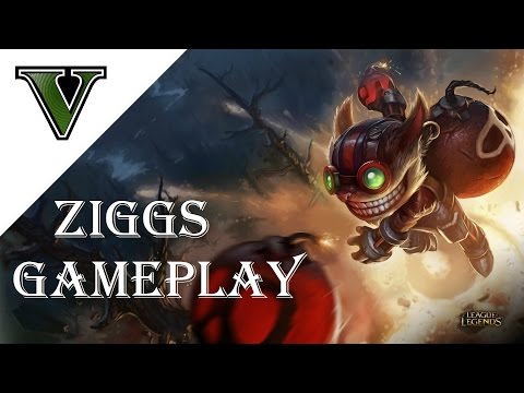 Ziggs vs Brand - League of legends - Ziggs Gameplay - Ziggs Guide - Vollmer
