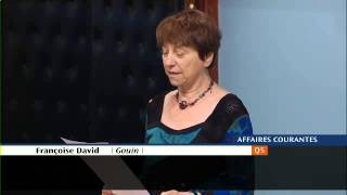 Déclaration de Françoise David au sujet de l'Écho des femmes de la Petite-Patrie,