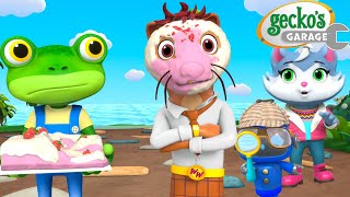Weasel Steals the Cakes! 🍰🦊 | Gecko's Garage 🚚 | Cartoons For Kids | Toddler Fun Learning