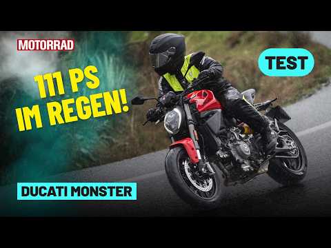 Neue Ducati Monster: 111 PS im Regen-Test | Fahrwerk, Sound, Preis & Monster Plus erklärt